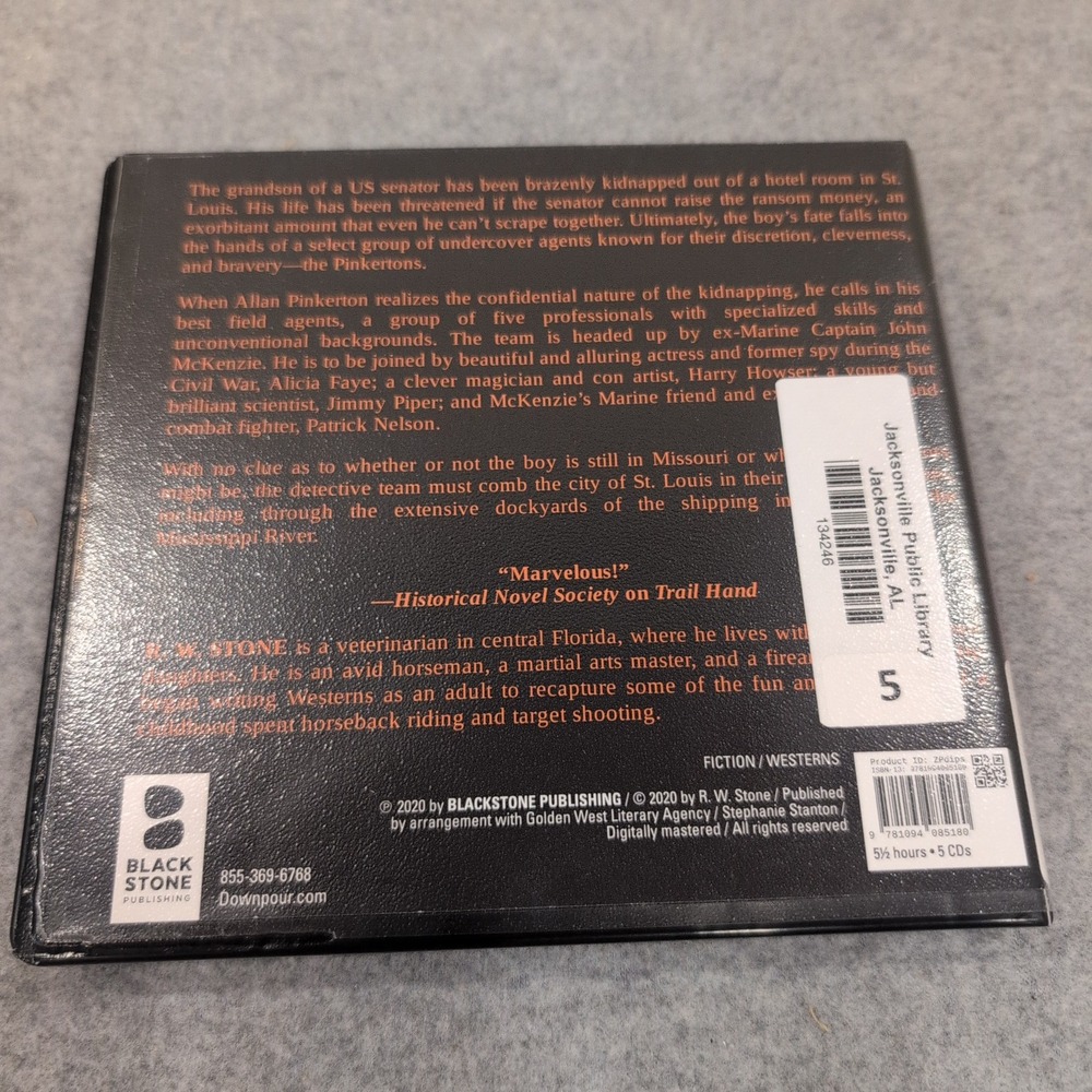 No Rest for the Restless R.W. Stone Audio CD Unabridged Western Fiction 5 CDs - Picture 2 of 2